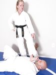 Barefoot Karate Facekicks