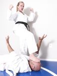 Barefoot Karate Facekicks