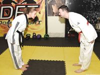 Barefoot Karate Facekicks