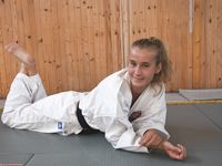 Barefoot Karate Facekicks