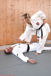 Barefoot Karate Facekicks