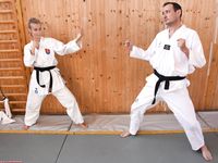 Barefoot Karate Facekicks