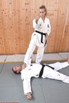 Barefoot Karate Facekicks
