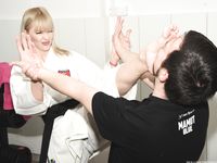 Barefoot Karate Facekicks