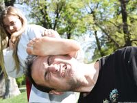 Barefoot Karate Facekicks