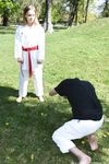 Barefoot Karate Facekicks