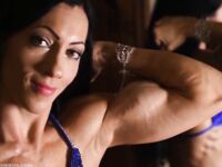 bicep flexing teacher