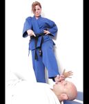 Barefoot Jujitsu Woman Domination
