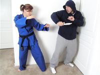 Barefoot Jujitsu Woman Domination