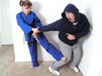 Barefoot Jujitsu Woman Domination