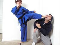 Barefoot Jujitsu Woman Domination