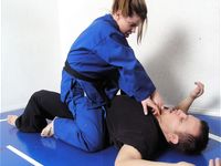 Barefoot Jujitsu Woman Domination