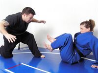 Barefoot Jujitsu Woman Domination