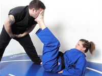 Barefoot Jujitsu Woman Domination