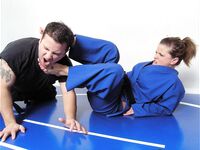 Barefoot Jujitsu Woman Domination