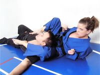 Barefoot Jujitsu Woman Domination