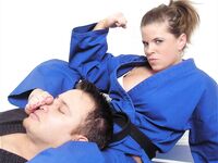 Barefoot Jujitsu Woman Domination
