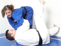 Barefoot Jujitsu Woman Domination