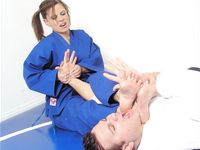 Barefoot Jujitsu Woman Domination