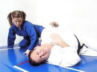 Barefoot Jujitsu Woman Domination