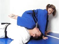 Barefoot Jujitsu Woman Domination