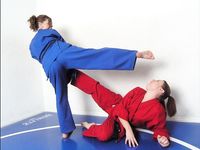 Barefoot Jujitsu Woman Domination
