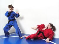Barefoot Jujitsu Woman Domination