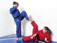 Barefoot Jujitsu Woman Domination
