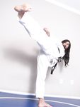 Lethal Barefoot Black belt Karate master