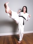 Lethal Barefoot Black belt Karate master