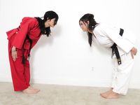 Lethal Barefoot Black belt Karate master