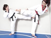 Lethal Barefoot Black belt Karate master