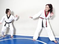 Lethal Barefoot Black belt Karate master