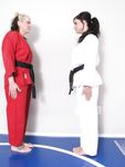 Lethal Barefoot Black belt Karate master