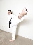 Lethal Barefoot Black belt Karate master