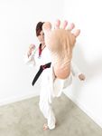 Lethal Barefoot Black belt Karate master