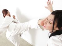 Lethal Barefoot Black belt Karate master