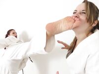 Lethal Barefoot Black belt Karate master