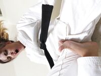 Lethal Barefoot Black belt Karate master