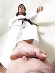 Lethal Barefoot Black belt Karate master