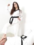 Lethal Barefoot Black belt Karate master