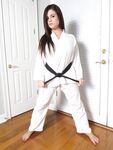 Lethal Barefoot Black belt Karate master