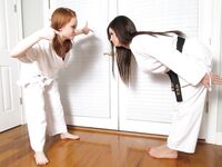 Lethal Barefoot Black belt Karate master