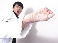 Karate dojo feet