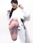 Karate dojo feet