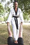 Karate dojo feet