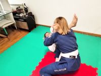 Pamela Juji Gatame Foot Choke BJJ