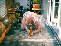 Ivo from Vienna, Austria - naked outdoor scatplay with dildo