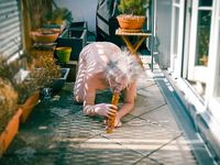 Ivo from Vienna, Austria - naked outdoor scatplay with dildo