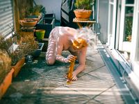 Ivo from Vienna, Austria - naked outdoor scatplay with dildo